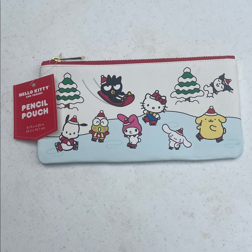 Hello Kitty Red and White Pencil Pouch